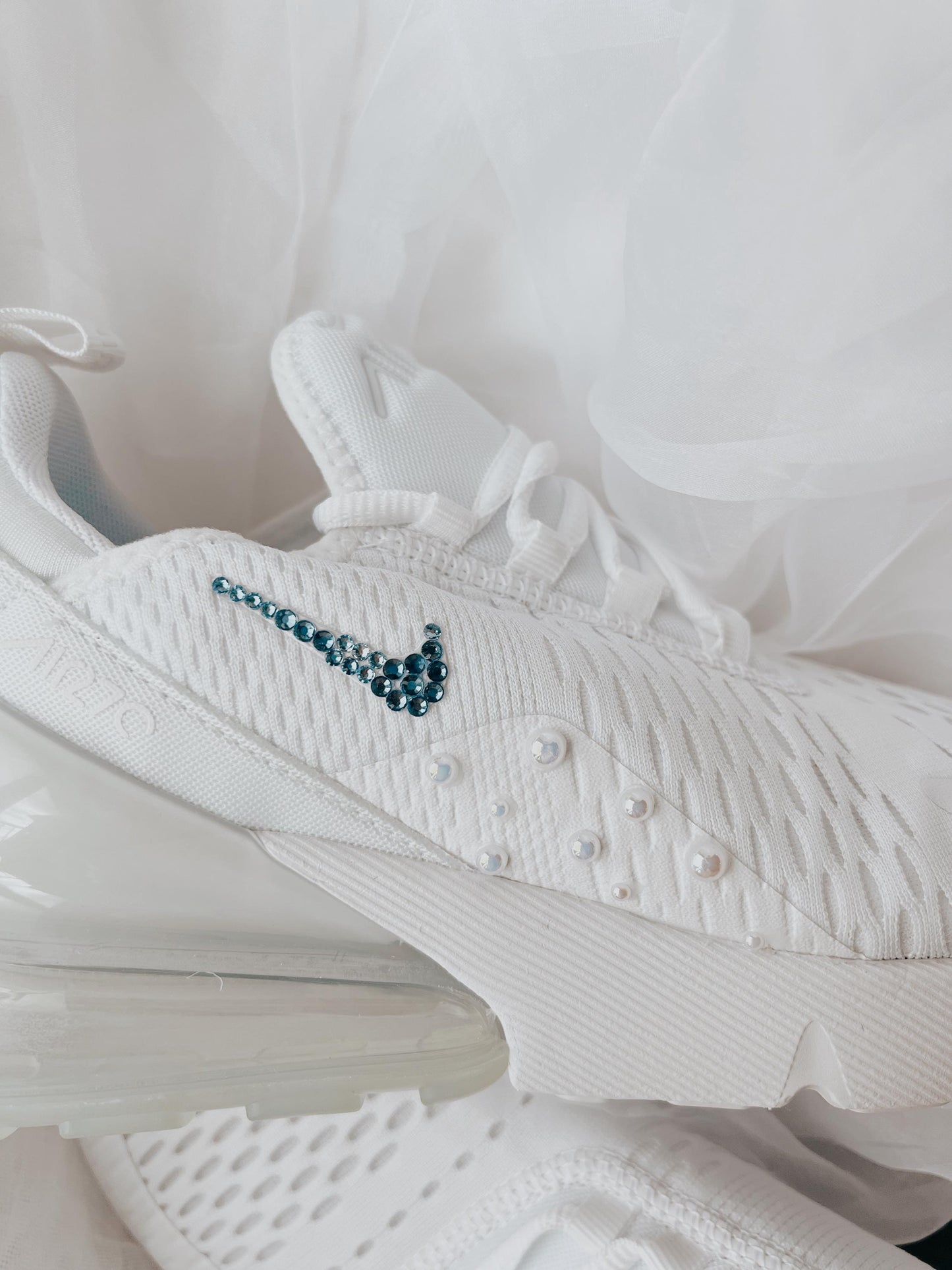 Air Max 270 Bridal Sneakers – Personalized “Something Blue” Wedding Shoes