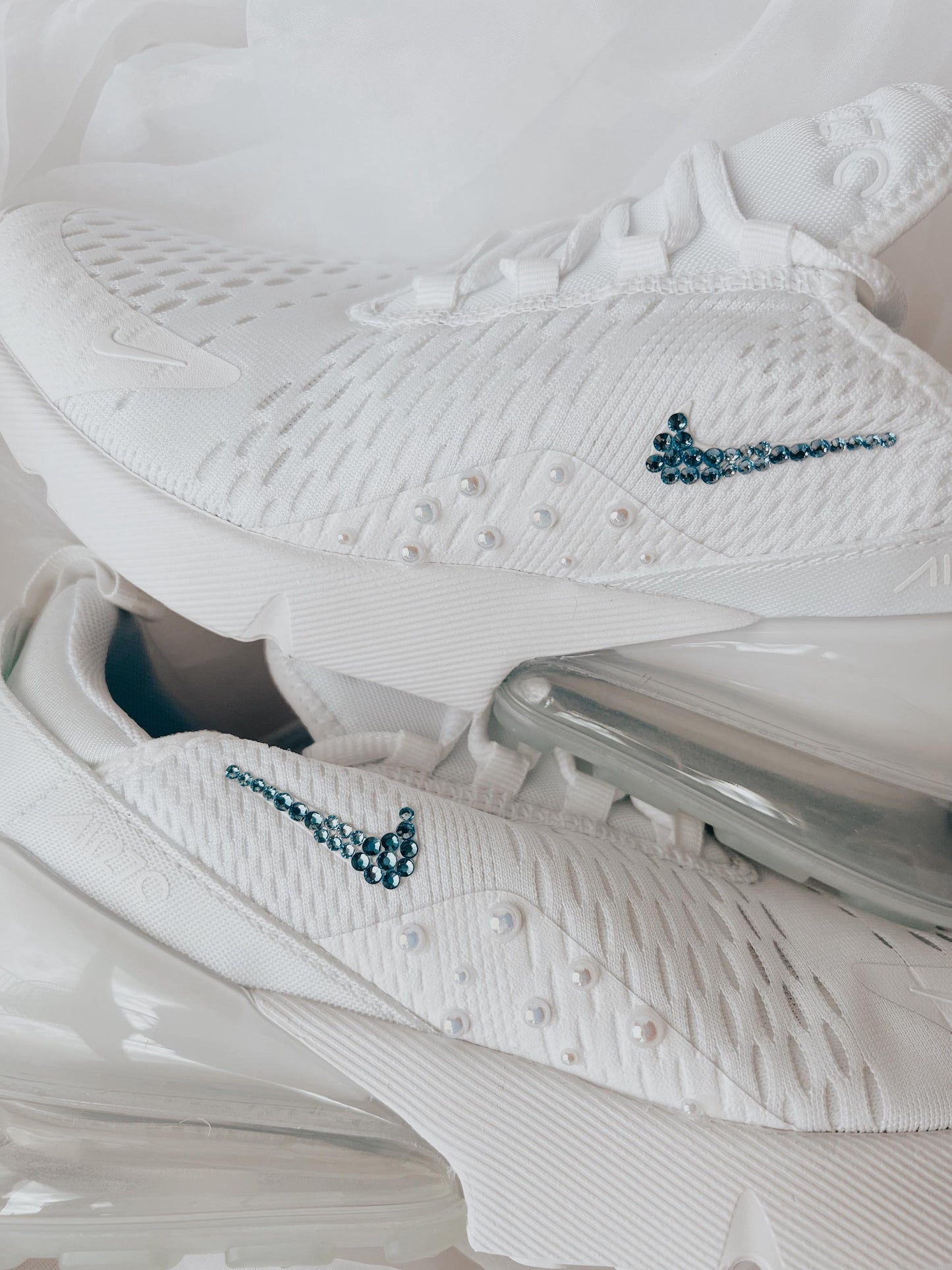 Air Max 270 Bridal Sneakers – Personalized “Something Blue” Wedding Shoes