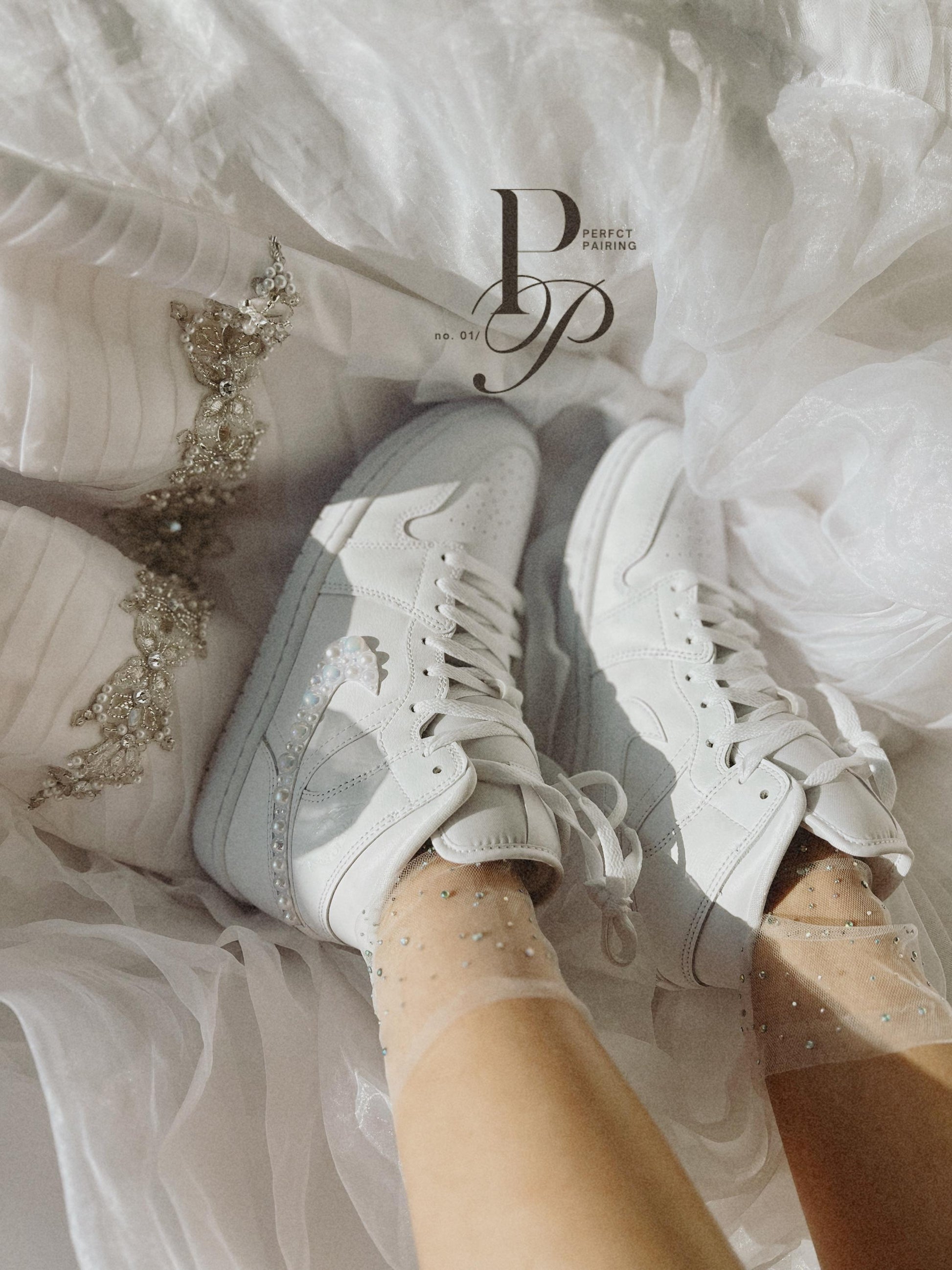 crystal embellished bridal accessories, personalized crystals wedding socks for bride